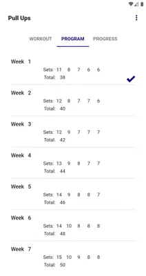 Pull Ups android App screenshot 1
